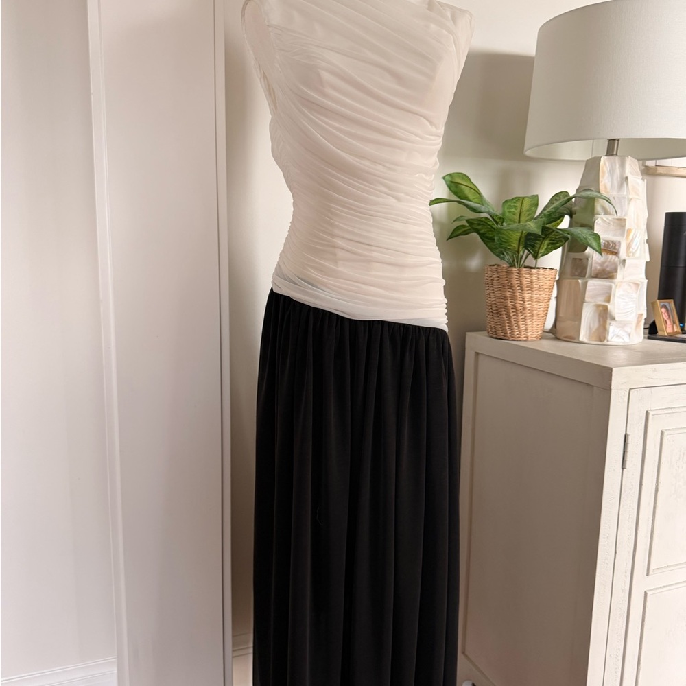 NICHOLAS Black and White Maxi Skirt